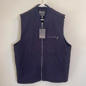 ASOS navy blue canvas vest